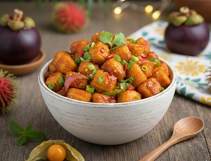 Chilli Babycorn salad